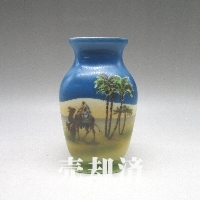 オールドノリタケ 南国砂漠駱駝文花瓶