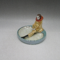 オールドノリタケ クラウン（ピエロ）ピンディッシュ