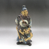 隅田焼 石黒香香 武将の置物