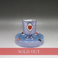 オールドノリタケ アールデコトランプ柄灰皿