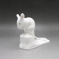 プレミアノリタケ ボーンチャイナ鼠の置物