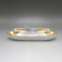 オールドノリタケ 鳥フィギュア付ペントレー