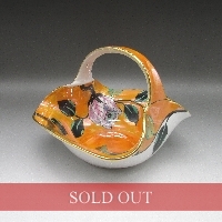 オールドノリタケ アールデコ花文バスケット型ボウル