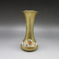 オールドノリタケ ゴールド地花文花瓶