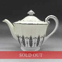 オールドノリタケ 影絵葉文ティーポット
