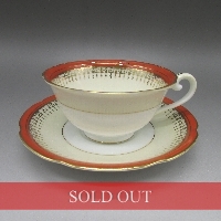 オールドノリタケ アールデコデザインカップ&ソーサー