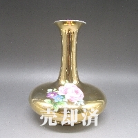 オールドノリタケ ゴールド地薔薇文花瓶