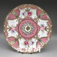 オールドノリタケ 金盛り薔薇文プレート