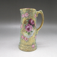 オリエンタルチャイナ アクアビーディング花文水差