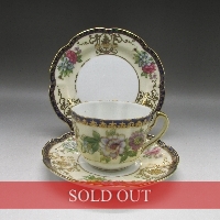 オールドノリタケ 花文トリオ