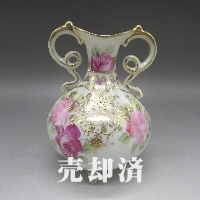 オールドノリタケ 薔薇文花瓶