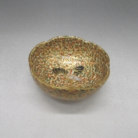 薩摩焼 安井 群蝶文鉢