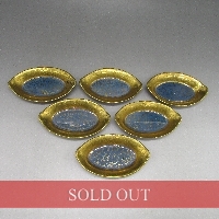 オールドノリタケ エッチング花文ソルト皿セット