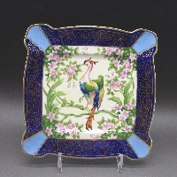 オールドノリタケ 鳥文スクエアプレート