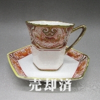 オールドノリタケ 花文カップ&ソーサー