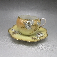 加藤春光 花文洋茶碗