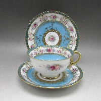 オールドノリタケ 薔薇文トリオ