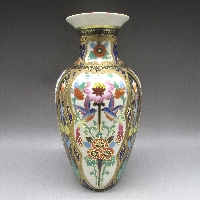 オールドノリタケ 花文花瓶