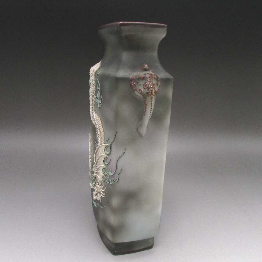 オールドノリタケ 花瓶 龍 ドラゴン 盛り上げ 【公式通販】