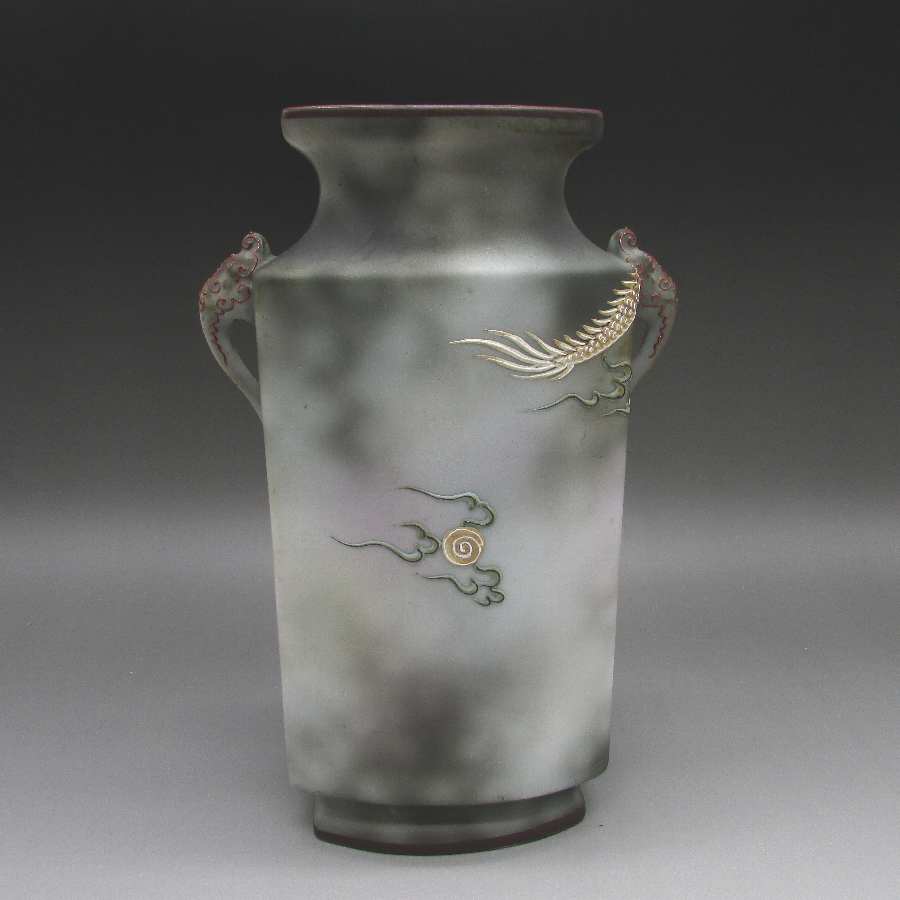 【希少】オールドニッポン 一陳盛り上げ 風景紋 バスケット 花籠 花瓶 希少】オールドニッポン 一陳盛り上げ 風景紋 バスケット 花籠 花瓶