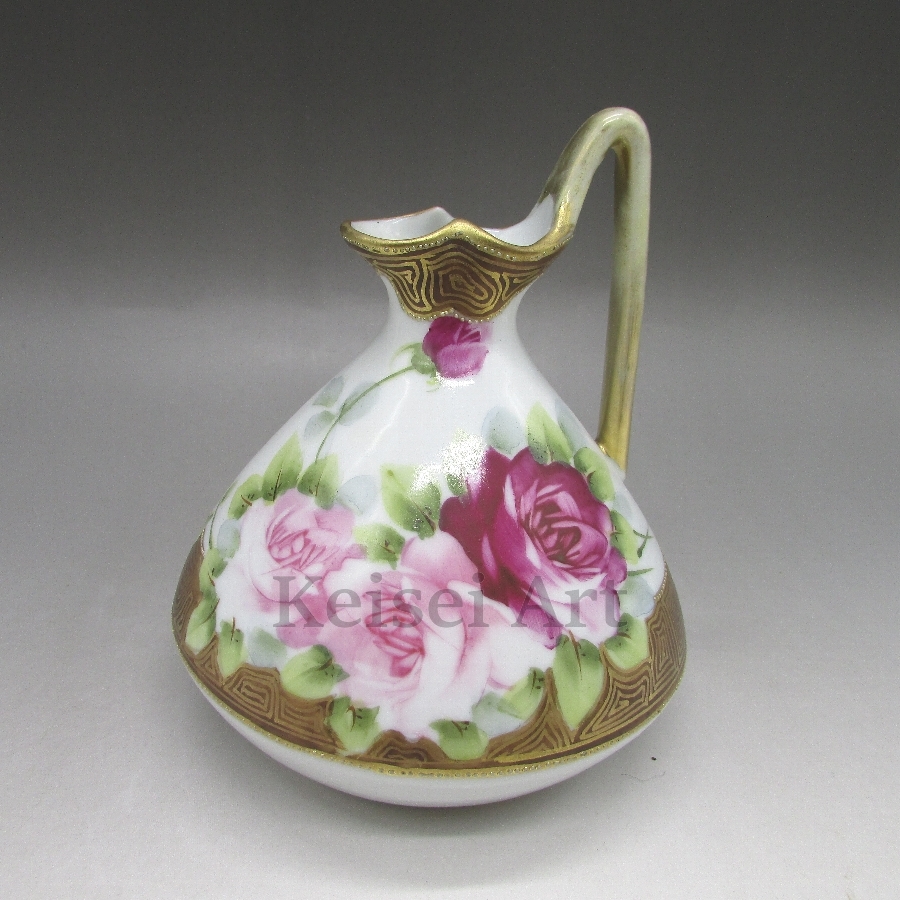 オールドノリタケ 薔薇文水差 1911年頃-1921年頃 U6610